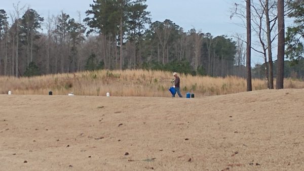 Man at golf course