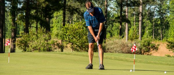 man playing golf