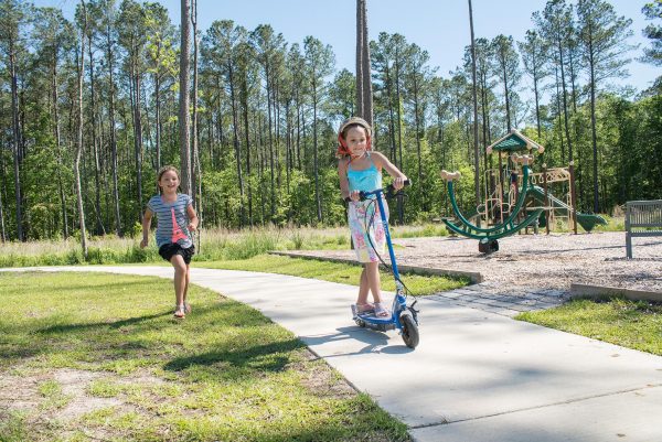 Children playing in park