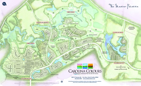 Master Site Plan Map Carolina Colours